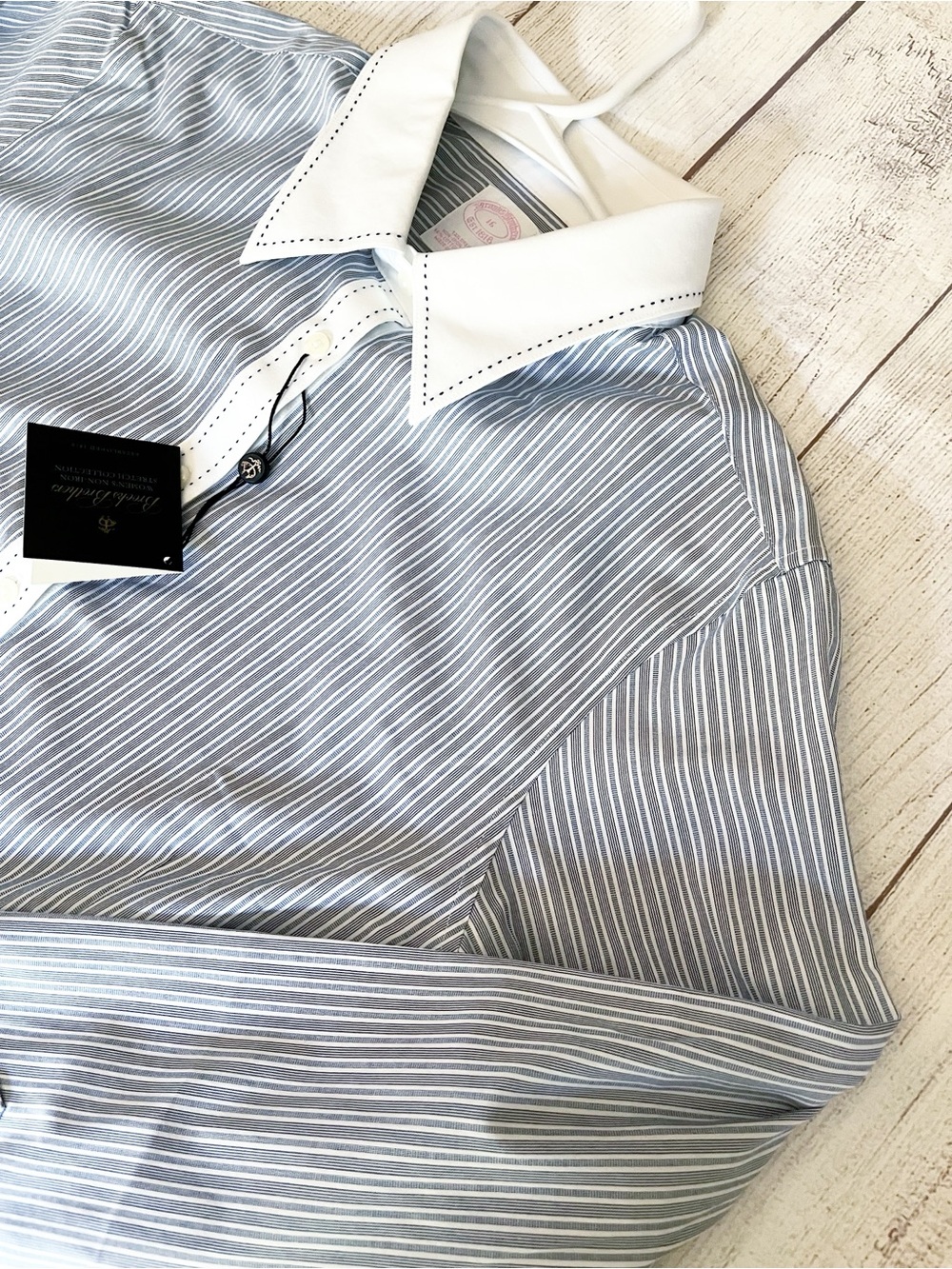Brooks Brothers blue striped Miracle shirt NWT